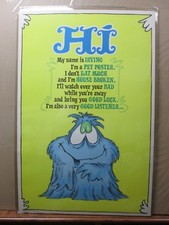Vintage HI  Black Light Poster 1974 In#G2505