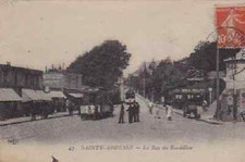 Old postcard -- holy address la bas du raidillon anime circulated in 1918 352.c