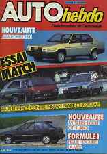 AUTO HEBDO n°426 28/06/1984 ALFA ROMEO 90 COLT GTI TURBO