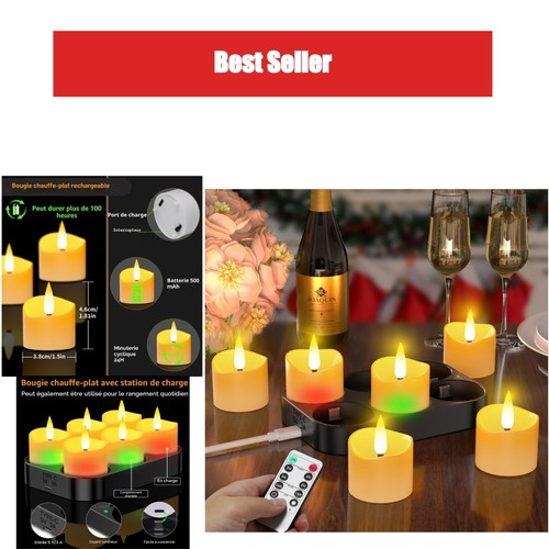 Bougie led rechargeable - led,