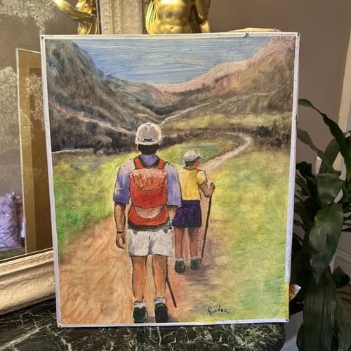 Tableau huile sur panneau - huile,
