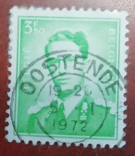 Timbre belgique roi baudouin - belgique,