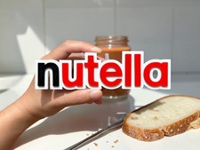 Plaque logo nutella 3d - plaque,