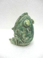 Antique Ceramic "Frog" Toothpick Holder