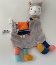 6198🌟Doudou Plat Lama  Gris