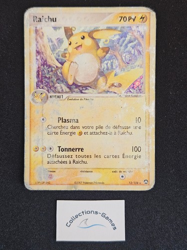 Carte pokémon raichu - carte, 12/108