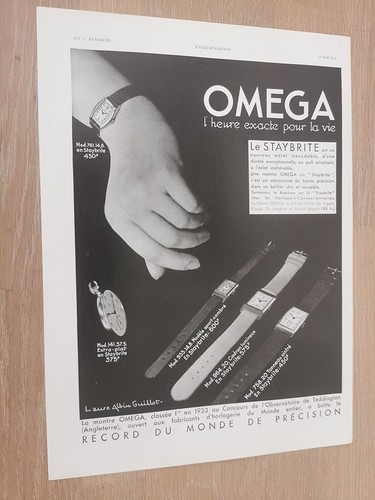 Publicité 1940 montres - ,