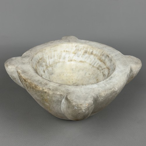 Ancien mortier marbre blanc - marbre,