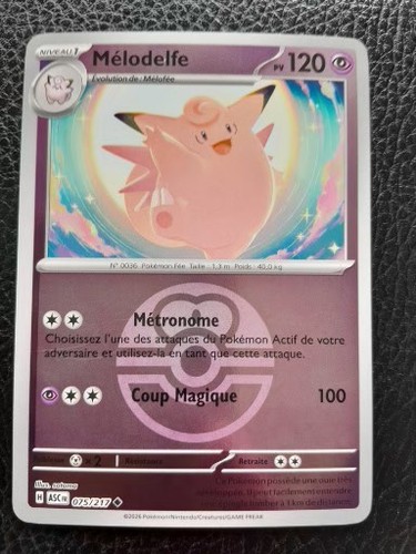Carte pokémon melodelfe - carte,
