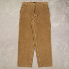 Dockers Vintage Relaxed Cord Trousers W34 L34 Men's Beige Corduroy