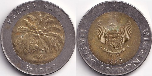 1000 rupiah 1996 indonésie - rupiah,