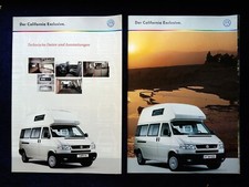 VW Bus T4 California Exclusive Prospectus 8.1998...... with supplement technical Data