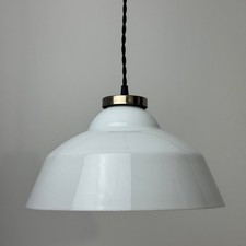 SUSPENSION EN OPALINE 30 CM