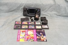 Vintage Sega Game Gear Lot Handheld System w/ 9 Rare Cartridge Tails Adventure