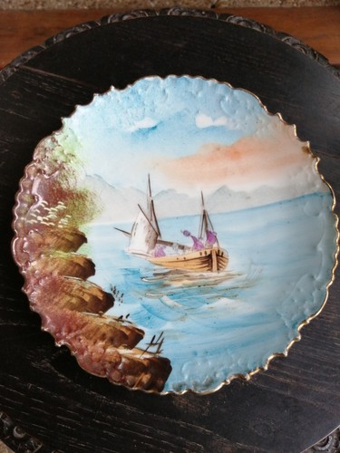 Ancienne assiette décorative - ancienne,