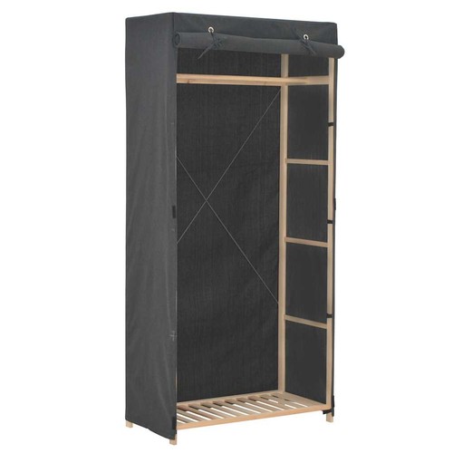 Garde robe gris - tissu, penderie