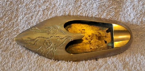 Cendrier ancien cuivre - ancien,