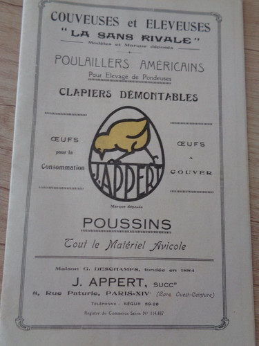 1925 catalogue poule - 1925,
