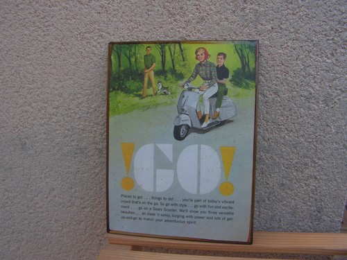 Plaque décorative vespa - plaque,