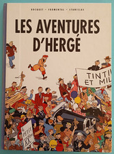 LES AVENTURES D'HERGÉ TIRAGE DE TÊTE  N° et signé + EO AVEC DEDICACE + EXLIBRIS 