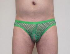 Slip filet vert taille M