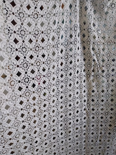 Ancien dessus lit coton - dessus,