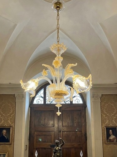 Lustre blanc 3 - or,