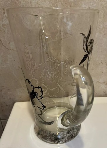 Rockwell glass pitcher silver - rockwell,