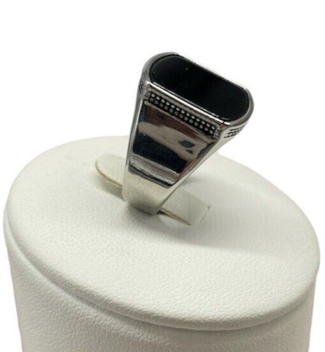Bague homme pierre noire - bague,