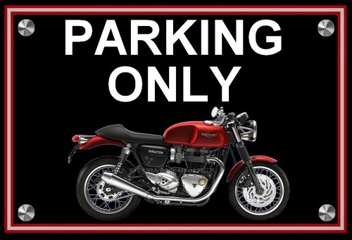 Plaque parking only triumph - ",