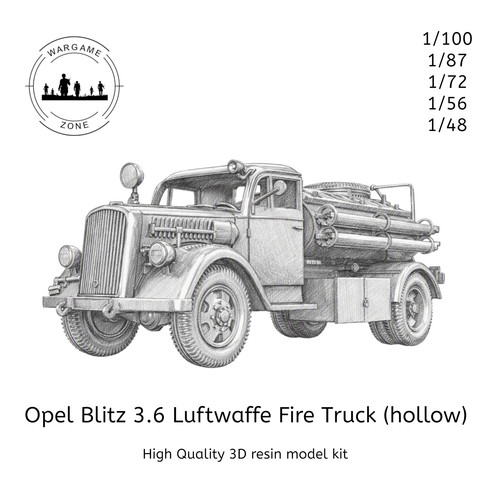 Opel blitz fire truck - fire,