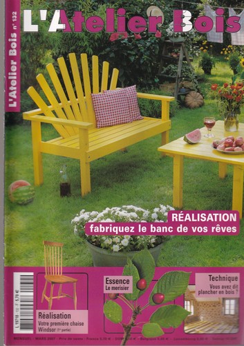 Atelier bois 132 banc - l'atelier, n°132