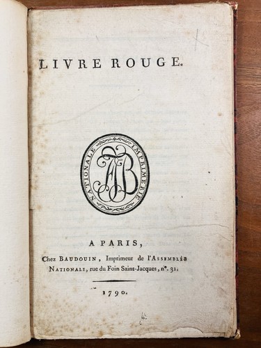 Livre rouge louis xvi - le, de