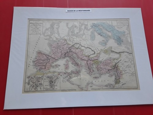 Carte ancienne bassin la - ancienne, de