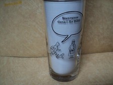 Verre tintin bienvenue dans