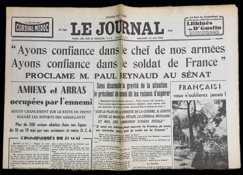 Vieux journal mai 1940 - du,