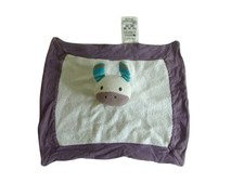 Doudou âne plat violet bio