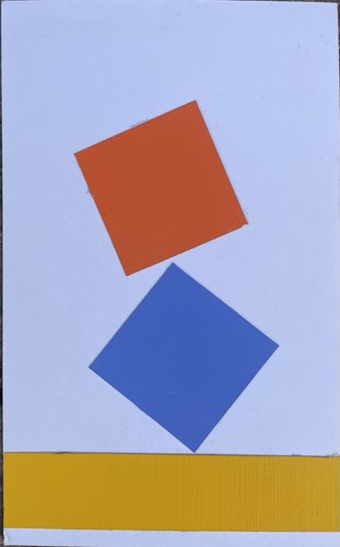Albert chubac peinture collage - peinture,
