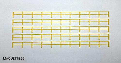 Long barrière jardin - 1m,