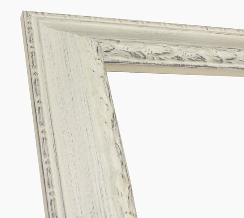 Cadre bois blanc fond - blanc,