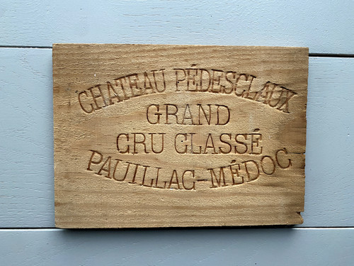 Ancienne estampe caisse vin - , en