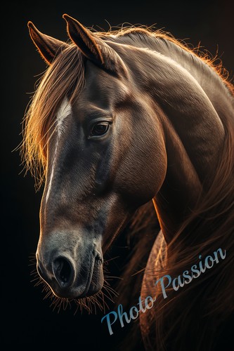Photo cheval portrait - a4,