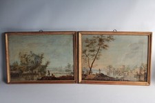 Pair of 19th Century Fishermen Oil Paintings Paintings (60413)