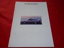 BMW 3 Series E36 Convertible 325i Brochure Brochure Depliant Folleto from 2/1993