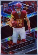 Luke McCaffrey RC 2024 Panini Spectra Lucky Envelopes Prizm Ultra Rare SSP /8 ?