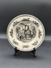 Assiette XIXe Sujets