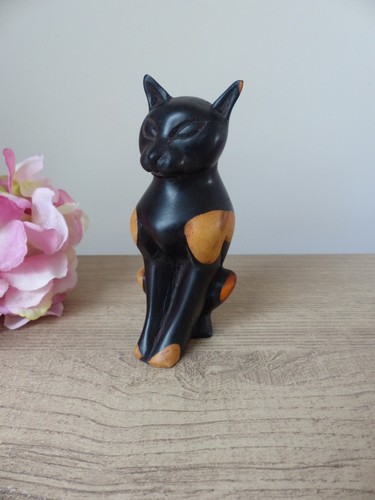 Sculpture chat assis - de,