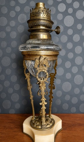 Lampe pétrole style empire - lampe, à