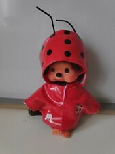 Monchhichi Sekiguchi Kiki Plush with Waxed Red Ladybug Excellent Condition
