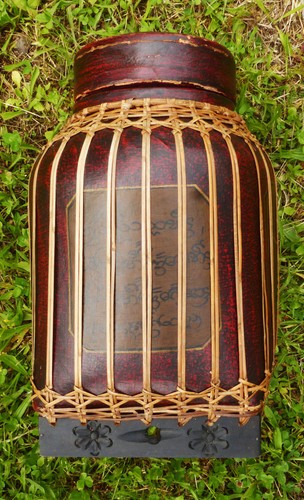 Ancienne boîte thé bois - thé,